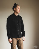 Iron Heart IHSH-338-BLK - 12oz Black Selvedge Denim Work Shirt