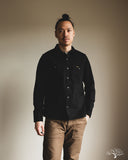 Iron Heart IHSH-338-BLK - 12oz Black Selvedge Denim Work Shirt