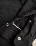 Iron Heart IHSH-338-BLK - 12oz Black Selvedge Denim Work Shirt
