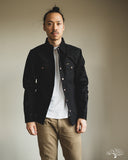 Iron Heart IHSH-362-BLK - 16oz Non-Selvedge Denim CPO Shirt - Superblack (Fades to Grey)