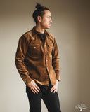 Iron Heart IHSH-398-CAM - 11oz Corduroy Western Shirt - Camel