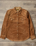 Iron Heart IHSH-398-CAM - 11oz Corduroy Western Shirt - Camel