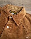 Iron Heart IHSH-398-CAM - 11oz Corduroy Western Shirt - Camel