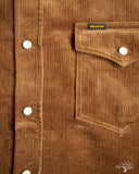 Iron Heart IHSH-398-CAM - 11oz Corduroy Western Shirt - Camel