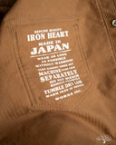 Iron Heart IHSH-398-CAM - 11oz Corduroy Western Shirt - Camel