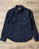 Iron Heart IHSH-409-IB - 19oz Selvedge Denim CPO Shirt - Indigo/Black