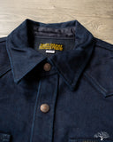 Iron Heart IHSH-409-IB - 19oz Selvedge Denim CPO Shirt - Indigo/Black
