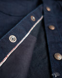 Iron Heart IHSH-409-IB - 19oz Selvedge Denim CPO Shirt - Indigo/Black
