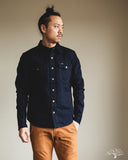 Iron Heart IHSH-409-IB - 19oz Selvedge Denim CPO Shirt - Indigo/Black