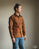 Iron Heart IHSH-422-BRN - 17oz Cotton Duck CPO Shirt - Brown