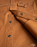 Iron Heart IHSH-422-BRN - 17oz Cotton Duck CPO Shirt - Brown