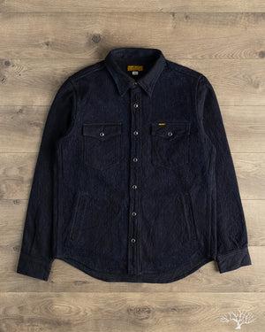 Iron Heart IHSH-437-IND - 13.5oz Dobby Cloth CPO Shirt - Indigo