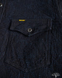 Iron Heart IHSH-437-IND - 13.5oz Dobby Cloth CPO Shirt - Indigo