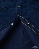 Iron Heart IHSH-438-IND - 7.5oz Selvedge Corduroy Western Shirt - Indigo
