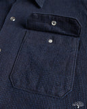 Iron Heart IHSH-445-IND - 10oz Dobby Cloth Short Sleeve Mechanic Shirt - Indigo