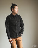Iron Haert IHSH-62-BLK - Wabash Western Shirt - Black