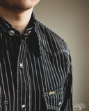 Iron Haert IHSH-62-BLK - Wabash Western Shirt - Black