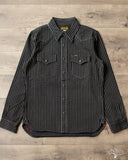Iron Haert IHSH-62-BLK - Wabash Western Shirt - Black