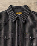Iron Haert IHSH-62-BLK - Wabash Western Shirt - Black