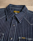 Iron Heart IHSH-62-IND - Wabash Western Shirt - Indigo
