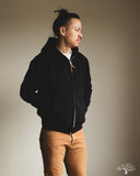 Iron Heart IHSW-10-BLK - Ultra Heavyweight Loopwheel Zip Up Hoody - Black