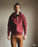 Iron Heart IHSW-10-BUR - Ultra Heavyweight Loopwheel Zip Up Hoody - Burgundy
