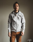 Iron Heart IHSW-10-GRY - Ultra Heavyweight Loopwheel Zip Up Hoody - Grey