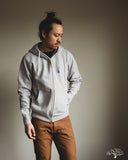 Iron Heart IHSW-10-GRY - Ultra Heavyweight Loopwheel Zip Up Hoody - Grey