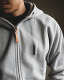 Iron Heart IHSW-10-GRY - Ultra Heavyweight Loopwheel Zip Up Hoody - Grey
