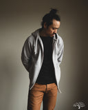 Iron Heart IHSW-10-GRY - Ultra Heavyweight Loopwheel Zip Up Hoody - Grey