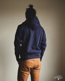 Iron Heart IHSW-10-NAV - Ultra Heavyweight Loopwheel Zip Up Hoody - Navy