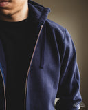 Iron Heart IHSW-10-NAV - Ultra Heavyweight Loopwheel Zip Up Hoody - Navy