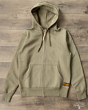 Iron Heart IHSW-10-OLV - Ultra Heavyweight Loopwheel Zip Up Hoody - Olive