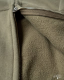 Iron Heart IHSW-10-OLV - Ultra Heavyweight Loopwheel Zip Up Hoody - Olive