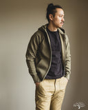 Iron Heart IHSW-10-OLV - Ultra Heavyweight Loopwheel Zip Up Hoody - Olive
