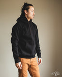 Iron Heart IHSW-49-BLK - 14oz Ultra Heavyweight Loopwheel Hoodie - Black