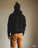 Iron Heart IHSW-49-BLK - 14oz Ultra Heavyweight Loopwheel Hoodie - Black