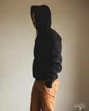Iron Heart IHSW-49-BLK - 14oz Ultra Heavyweight Loopwheel Hoodie - Black