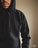 Iron Heart IHSW-49-BLK - 14oz Ultra Heavyweight Loopwheel Hoodie - Black