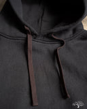 Iron Heart IHSW-49-BLK - 14oz Ultra Heavyweight Loopwheel Hoodie - Black