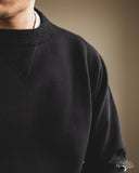 Iron Heart IHSW-69L-BLK - 14oz Ultra Heavyweight Loopwheel Cotton Crew Neck Sweat - Black