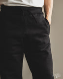 Iron Heart IHSW-70-BLK - 14oz Ultra Heavyweight Loopwheel Cotton Sweat Pants - Black