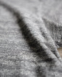Iron Heart IHT-1610L-GRY - Loopwheel Crew Neck Long Tee - Grey