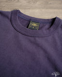 Iron Heart IHT-1610L-NAV - Loopwheel Crew Neck Long Tee - Navy