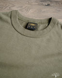 Iron Heart IHT-1610L-OLV - Loopwheel Crew Neck Long Tee - Olive