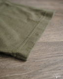 Iron Heart IHT-1610L-OLV - Loopwheel Crew Neck Long Tee - Olive