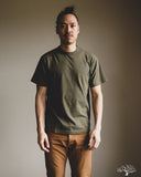 Iron Heart IHT-1610L-OLV - Loopwheel Crew Neck Long Tee - Olive