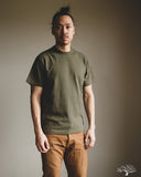 Iron Heart IHT-1610L-OLV - Loopwheel Crew Neck Long Tee - Olive