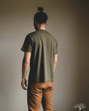 Iron Heart IHT-1610L-OLV - Loopwheel Crew Neck Long Tee - Olive