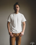 Iron Heart IHT-1610L-WHT - Loopwheel Crew Neck Long Tee - White